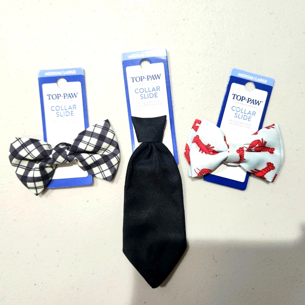 Top Paw Collar Slides/Accessories for Dogs, Bundle, MD/LG